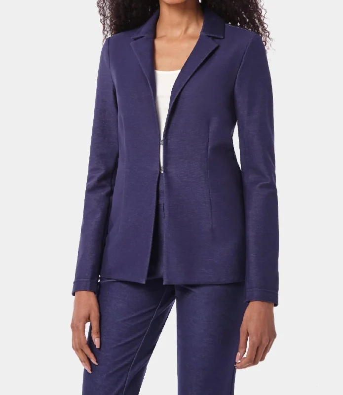 Casual Work Outfits The Bellatrix Blazer In Medium Blue Wash