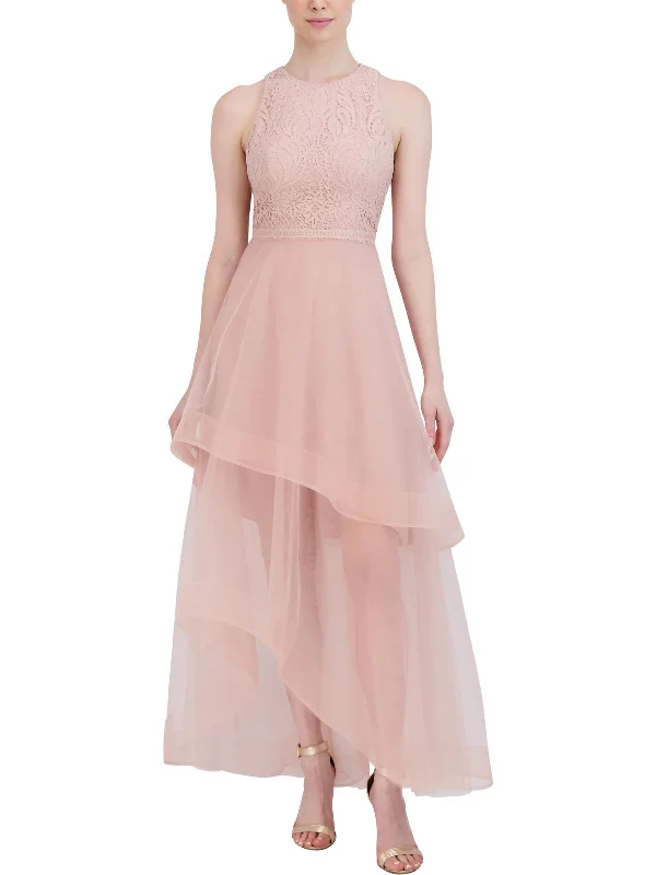 Womens Tulle Maxi Evening Dress