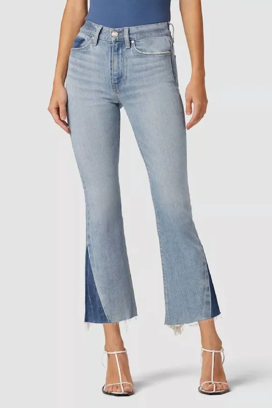 Barbara High-Rise Bootcut Crop Jean In Ivy