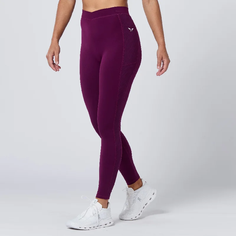 Crossover Leggings 27" - Pickled Beet