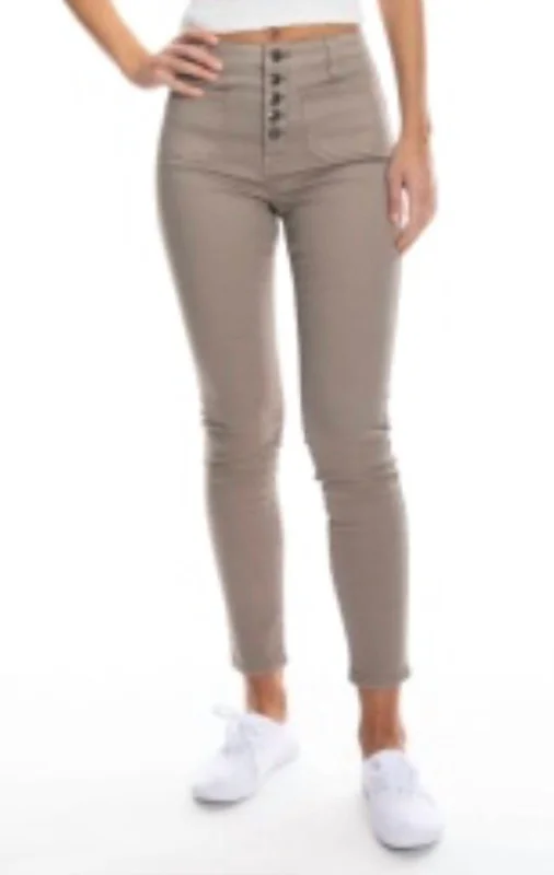 High Rise Skinny Jean In Khaki